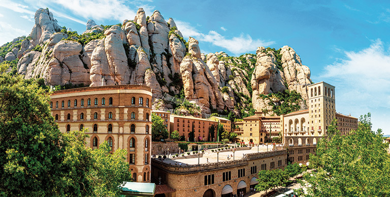 The impressive Montserrat Abbey